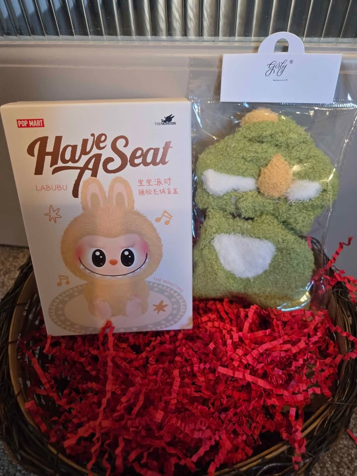 Holiday Gift Basket - Labubu Have a Seat with outfit