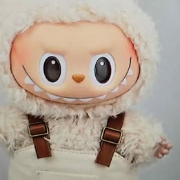 Labubu Ivory overall outfit (clothing only, doll not included)