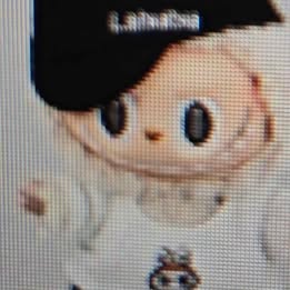 Labubu visor, jeans and white shirt outfit (clothing only, doll not included)