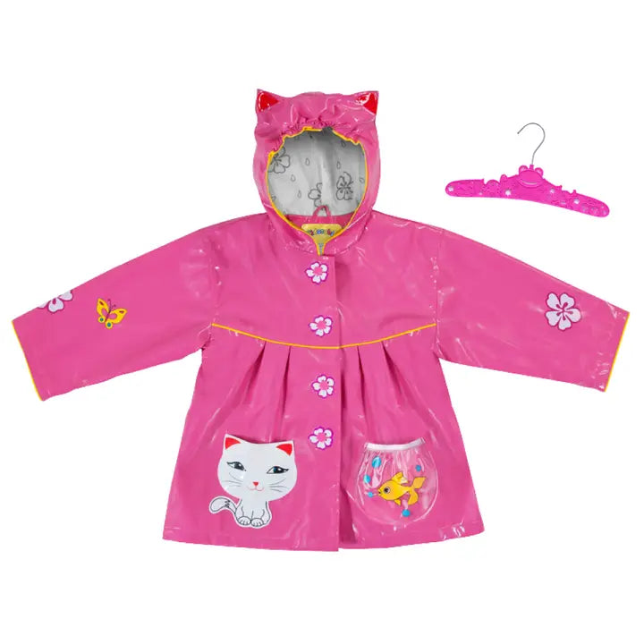 Kidorable Lucky Cat Raincoat with Kidorable Carved Hangers