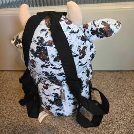 Cow Plush Backpack - Farm Pals Conchos and Cowprint