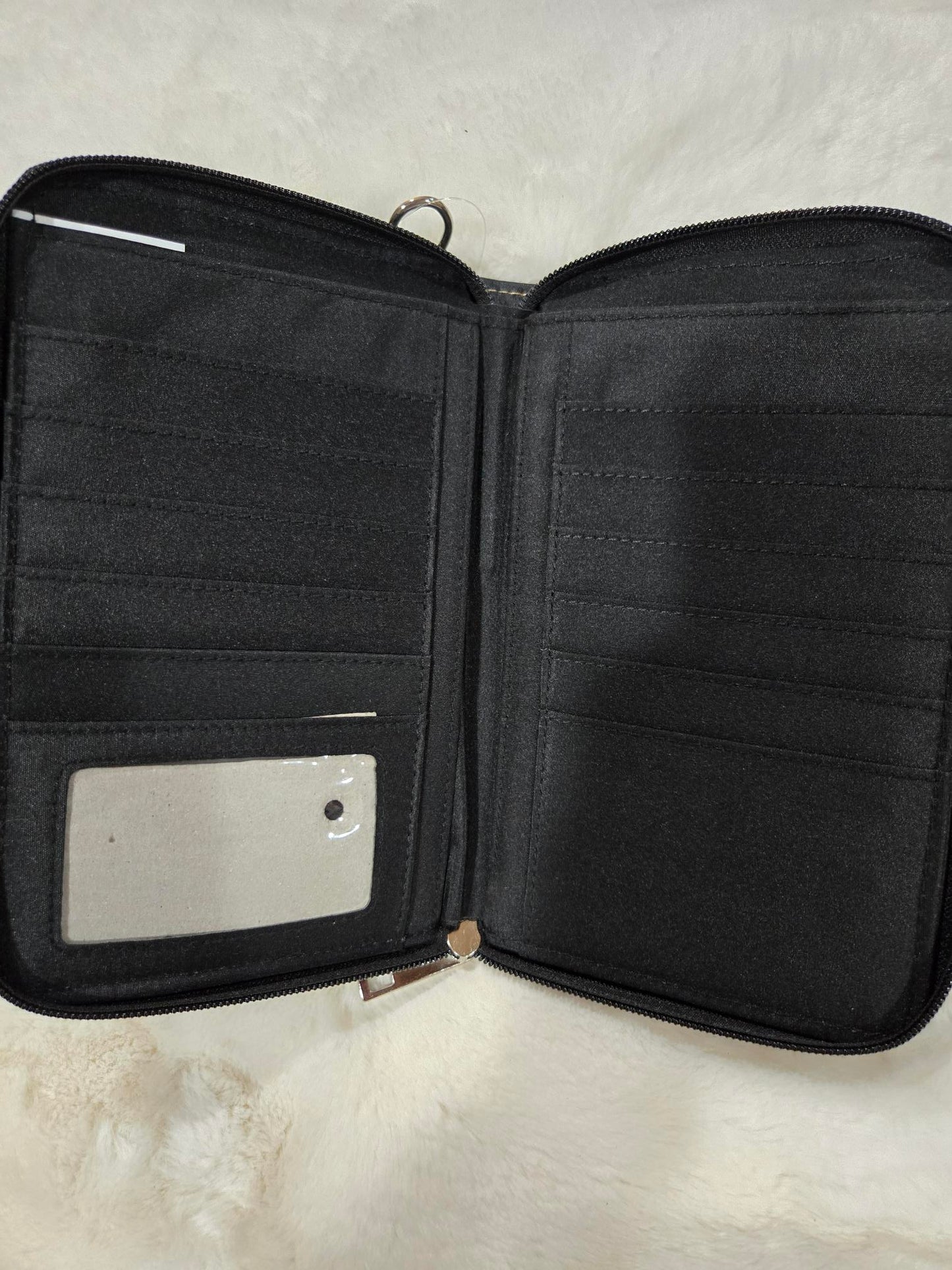 Western Crossbody Phone Wallet - Black