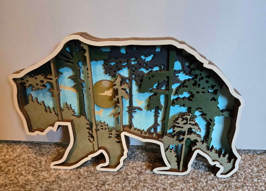 Forest Bear Shelf Sitter