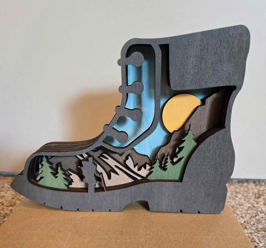 Hiking Boot Small Shelf Sitter